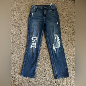 hollister ultra high rised stacked vintage straight pants!